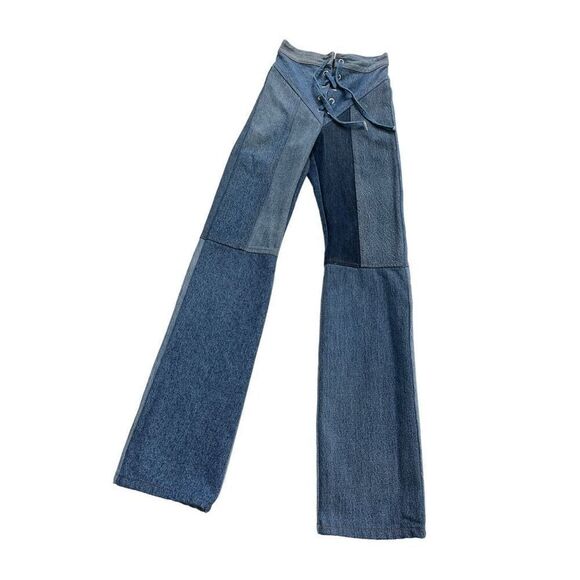 EB Denim Lace Up‎ in Medium Wash - Picture 3 of 16